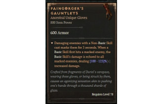 Paingorger's Gauntlets [ ⭐️ Affix: HIGH ROLL] Awakening SC