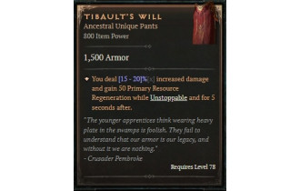 Tibault's Will [ ⭐️ Affix: HIGH ROLL] Awakening SC