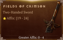 Fields of Crimson [ ⭐️ Affix: HIGH ROLL] Awakening SC