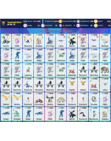Legendary: 188 | Shiny: 216 | Hundo: 13 | ShinyLegend: 9 [Level: 70 | Stardust: 6.48m | Team: Instinct]