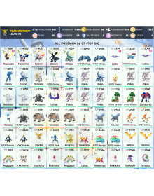 Legendary: 200 | Shiny: 213 | Hundo: 80 | ShinyLegend: 11 [Level: 70 | Stardust: 7.68m | Team: Instinct]