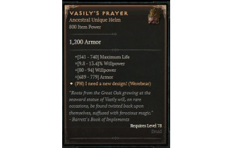 Vasily's Prayer [ ⭐️ Affix: HIGH ROLL] Awakening SC
