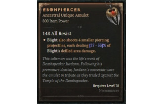 Ebonpiercer [ ⭐️ Affix: HIGH ROLL] Awakening SC