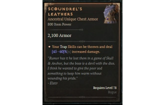 Scoundrel's Leathers [ ⭐️ Affix: HIGH ROLL] Awakening SC