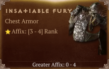 Insatiable Fury [ ⭐️ Affix: HIGH ROLL] Awakening SC