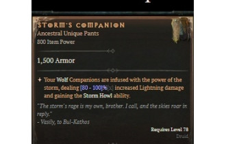 Storm's Companion [ ⭐️ Affix: HIGH ROLL] Awakening SC