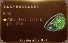 EarthBreaker [ ⭐️ Affix: HIGH ROLL] Awakening SC