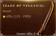 Shard of Verathiel [ ⭐️ Affix: HIGH ROLL] Awakening SC