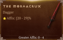 The Mortacrux [ ⭐️ Affix: HIGH ROLL] Awakening SC