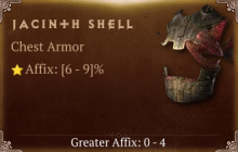 Jacinth Shell [ ⭐️ Affix: HIGH ROLL] Awakening SC