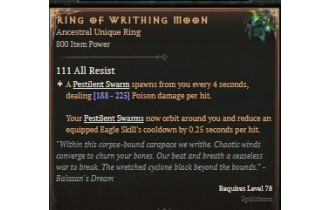 Ring of Writhing Moon [ ⭐️ Affix: HIGH ROLL] Awakening SC