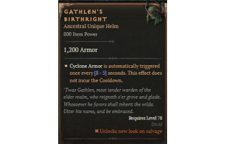 Gathlen&rsquo;s Birthright [ ⭐️ Affix: HIGH ROLL] Awakening SC