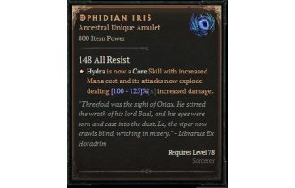 Ophidian Iris [ ⭐️ Affix: HIGH ROLL] Awakening SC