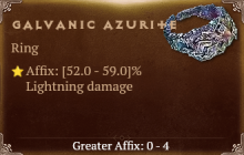Galvanic Azurite [ ⭐️ Affix: HIGH ROLL] Awakening SC