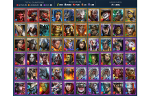 Komidus Darksmile Mythical | 25 Legend | 83 Epic | 7.6K Gems | 90K Energy | 1300+ Days [Galleus | Ash'nar | Ninja | Tuhanarak]