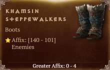 Khamsin Steppewalkers [ ⭐️ Affix: HIGH ROLL] Awakening SC
