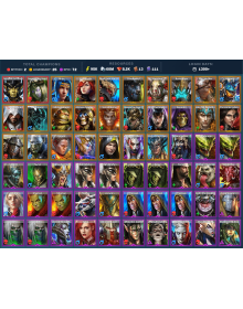 Hierophant Lazarius Mythical | 25 Legend | 72 Epic | 8.2K Gems | 95K Energy | 1300+ Days [Theodosia | Aphidus the Hivelord]