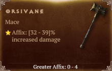Orsivane [ ⭐️ Affix: HIGH ROLL] Awakening SC