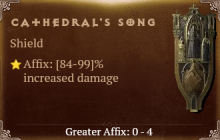 Cathedral's Song [ ⭐️ Affix: HIGH ROLL] Awakening SC