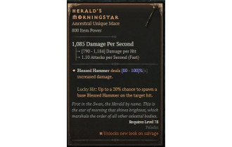 Herald's Morningstar [ ⭐️ Affix: HIGH ROLL] Awakening SC