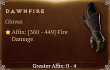 Dawnfire [ ⭐️ Affix: HIGH ROLL] Awakening SC