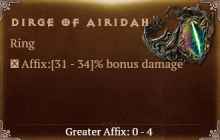 Dirge of Airidah [ ⭐️ Affix: HIGH ROLL] Awakening SC