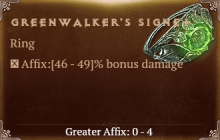 Greenwalker's Signet [ ⭐️ Affix: HIGH ROLL] Awakening SC