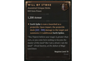 Will of Stone [ ⭐️ Affix: HIGH ROLL] Awakening SC