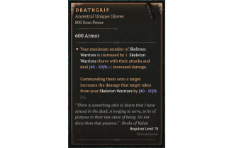 Deathgrip [ ⭐️ Affix: HIGH ROLL] Awakening SC