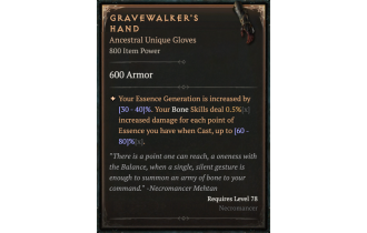 Gravewalker's Hand [ ⭐️ Affix: HIGH ROLL] Awakening SC