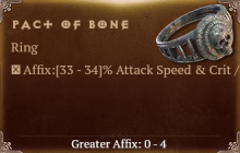 Pact of Bone [ ⭐️ Affix: HIGH ROLL] Awakening SC