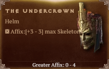 The Undercrown [ ⭐️ Affix: HIGH ROLL] Awakening SC