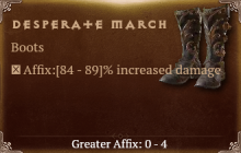 Desperate March [ ⭐️ Affix: HIGH ROLL] Awakening SC