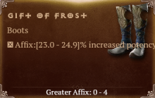 Gift of Frost [ ⭐️ Affix: HIGH ROLL] Awakening SC
