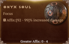 Onyx Soul [ ⭐️ Affix: HIGH ROLL] Awakening SC