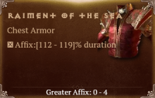 Raiment of the Sea [ ⭐️ Affix: HIGH ROLL] Awakening SC