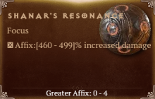 Shanar's Resonance [ ⭐️ Affix: HIGH ROLL] Awakening SC