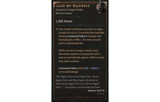 Cage of Madness [ ⭐️ Affix: HIGH ROLL] Awakening SC