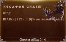 Hecaton Chasm [ ⭐️ Affix: HIGH ROLL] Awakening SC