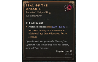 Seal of the Ophanim [ ⭐️ Affix: HIGH ROLL] Awakening SC