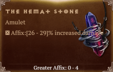 The Hemat Stone [ ⭐️ Affix: HIGH ROLL] Awakening SC