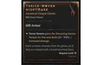 Thrice-Woven Nightmare [ ⭐️ Affix: HIGH ROLL] Awakening SC
