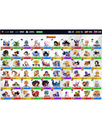 14.4K Chrono Crystals | UL Turles | UL Majin Vegeta | UL Golden Frieza | UL UI-Sign- Goku | LL Goku [10UL | 41LL | 259SP]