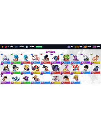 14.4K Chrono Crystals | UL Turles | UL Majin Vegeta | UL Golden Frieza | UL UI-Sign- Goku | LL Goku [10UL | 41LL | 259SP]