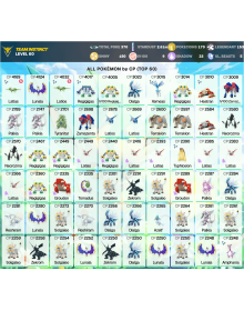 Legendary: 153 | Shiny: 180 | Hundo: 9 | ShinyLegend: 10 [Level: 60 | Stardust: 2.61m | Team: Instinct]