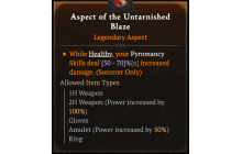 Aspect of the Untarnished Blaze [Max Roll]
