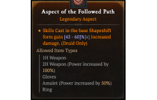 Aspect of the Followed Path [Max Roll]