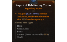 Aspect of Debilitating Toxins [Max Roll]
