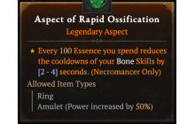 Aspect of Rapid Ossification [Max Roll]