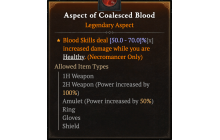 Aspect of Coalesced Blood [Max Roll]